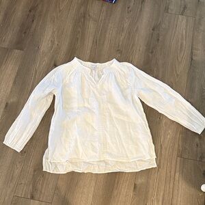Rachel Zoe White Lightweight Peasant Tunic Top
